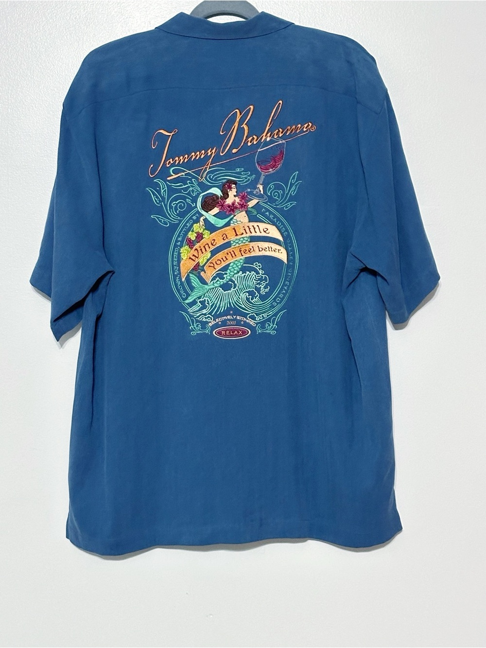 Tommy Bahama New Silk Button Down Shirt Wine‎ a Little, You'll Feel Better Men's